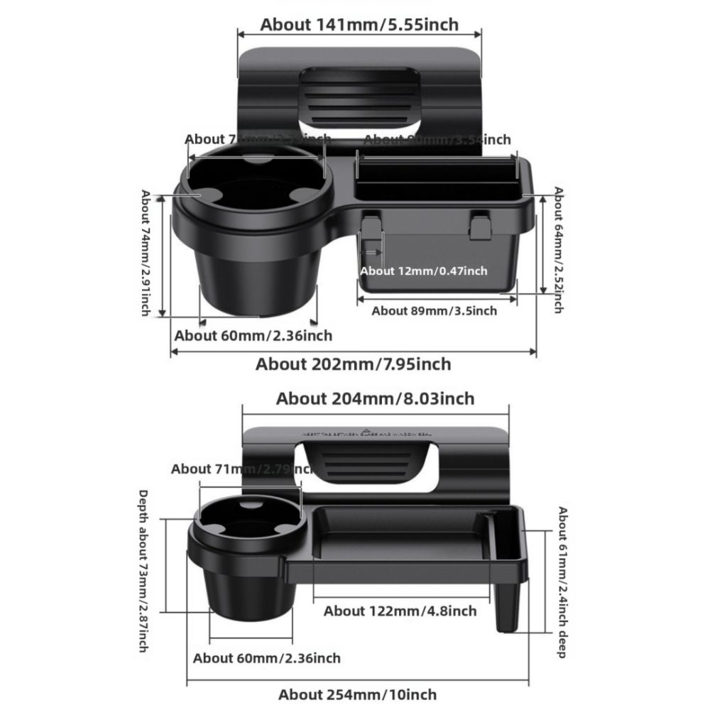 PP Автомобильный подстаканник на дверь Черный Боковой держатель для телефона на дверь Новый Держатель для бутылки с напитком Автомобильный интерьер