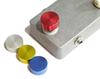 Effector Foot Switch Hat Switch Cap Foot Cover Aluminum 4 Color Set [F.S.T.A.] (Red, Blue, Yellow, Silver) FSWA-4C-RdBlYlSv