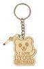 Funny Keychain I Love You Wood Engraved Keychain Funny Adult Couple Bff Keyring Novelty