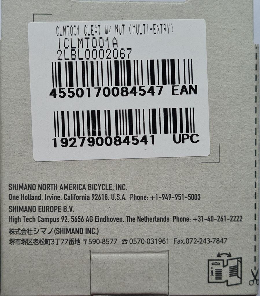 Shimano Type Cleats with Cleat Nuts Included CL-MT001 Multi-Entry