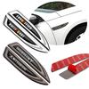 wzvc4 2pcs Car Fender Side Blade Emblem Stickers Auto Decorative Accessories For Mitsubishi Ralliart Lancer L200 Outlander Eclipse ASX