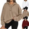 Sweatshirts for Women Oversized Hoodies Button Down Hooded Sweatshirt Casual Cozy Pullover Fall Outfits