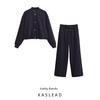 Kaslead New Arrival Women's Fashion Style Pilot Jacket Outwear Casual Pants 8372262 8372247