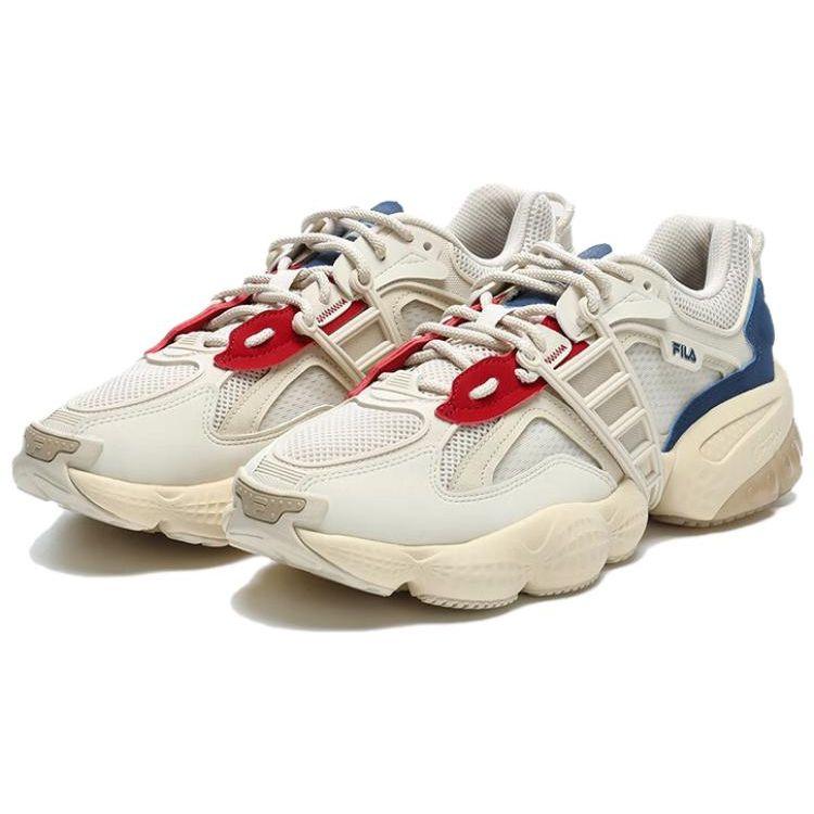 Fila Ткань-сетка "лесенка", синтетическая кожа, ТПУ, удобная спортивная обувь с низким верхом в стиле casual, мужские кроссовки, бежевые F12M322101FWA