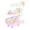 Baby Activity Walker Multi Functional Anti Drop Light Musical 8 Wheels Infant Activity Walker