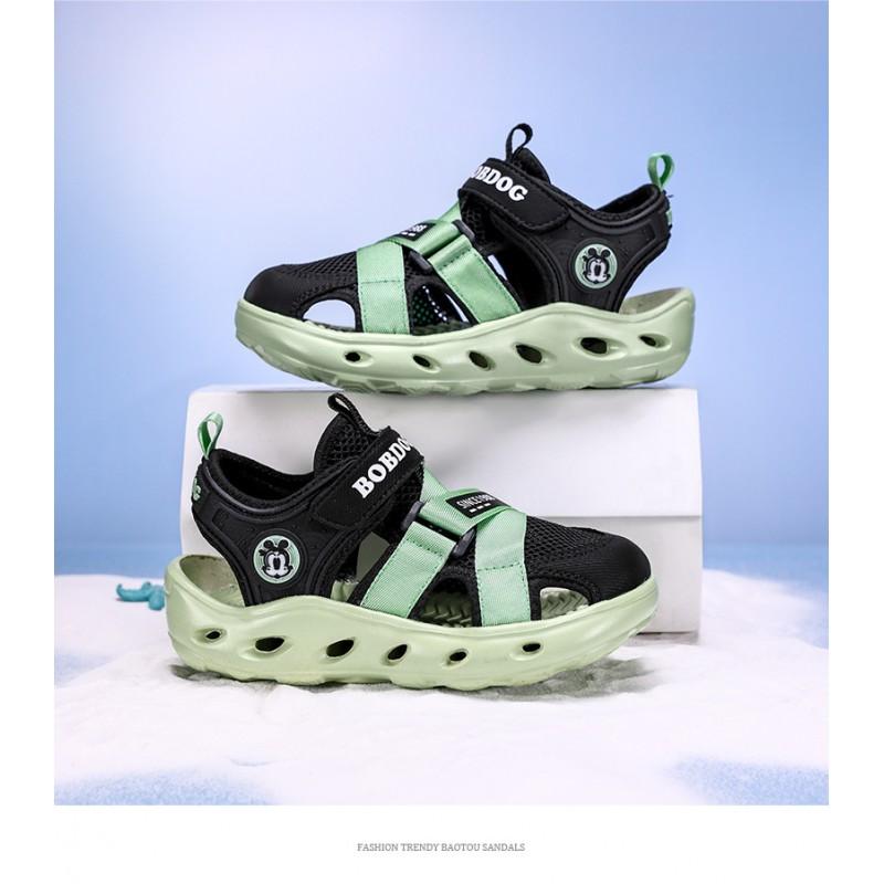 Bobdog Boys 'mesh Sandals 2026 New Girls' Sneakers Soft-sole Baotou Beach Children's Shoes