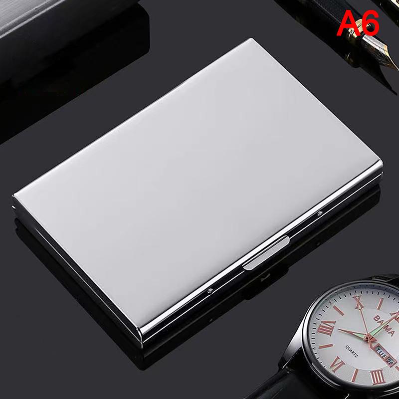 Алюминиевый антимагнитный держатель для карт Женский Мужской Металлический Кожаный Кредитный