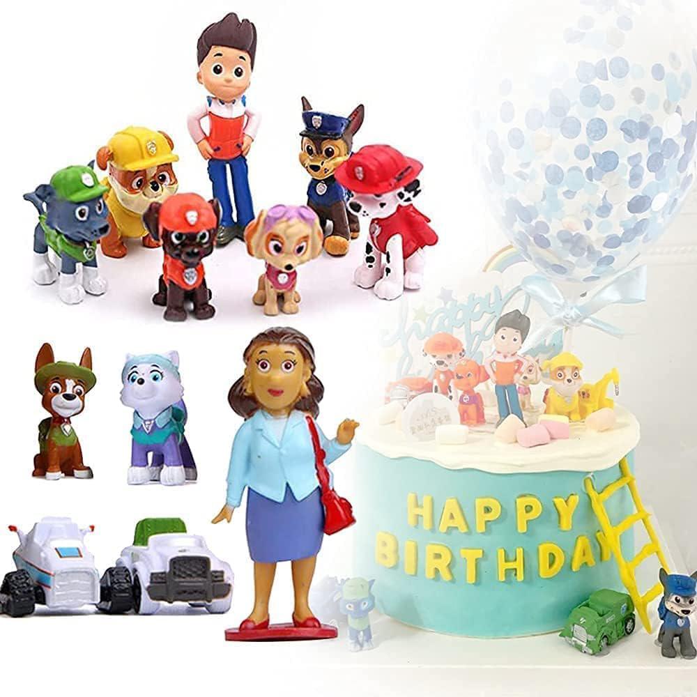 12 шт. Фигурки Щенячий патруль, фигурки для торта, украшения для праздничного торта