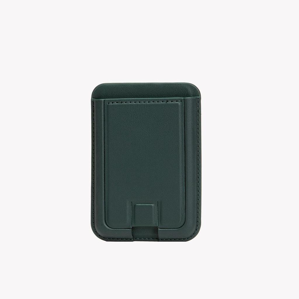 Прочный магнитный держатель-подставка для карт для iPhone 17 Pro - H-образный чехол-кошелек Magsafe с N52+PU Кожей