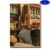 Hd печатные фотографии сексуальной девушки, настенные художественные картины, бар, кафе, домашний декор, ретро постеры на крафт-бумаге для спальни, отеля