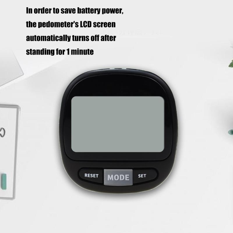 ЖК-шагомер для ходьбы для мужчин женщин, шагомер для ходьбы с домашним животным со съемным зажимом и шнурком