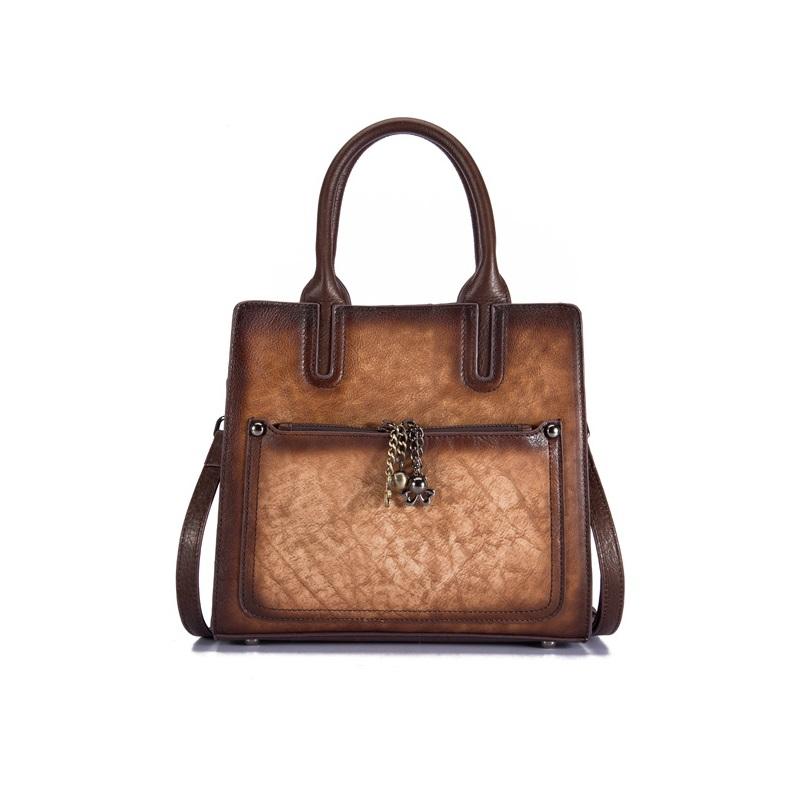 Женские сумки из натуральной кожи, винтажные сумки на ремне с тиснением для женщин, модная сумка через плечо GZW