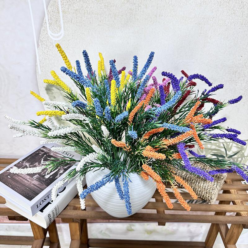 Simulated Bouquet Lavender Artificial Plastic Artificial Flower For Decor Indoor