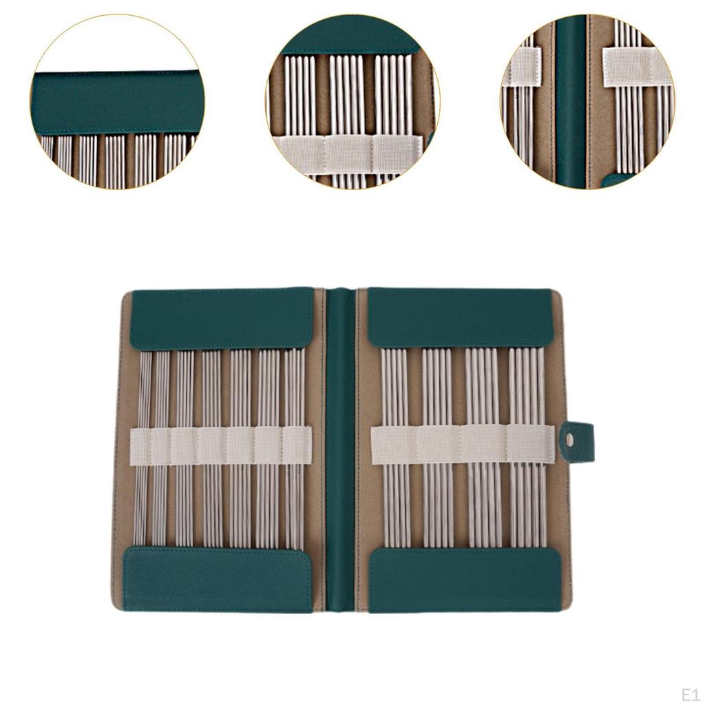 Circular Knitting Pin Set Interchangeable Crochet with Storage Bag Accessories Weaving