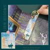 Oil Painting Metal Bookmark Hollow Book Page Marker Multifunctional Pagination Mark  Gifts