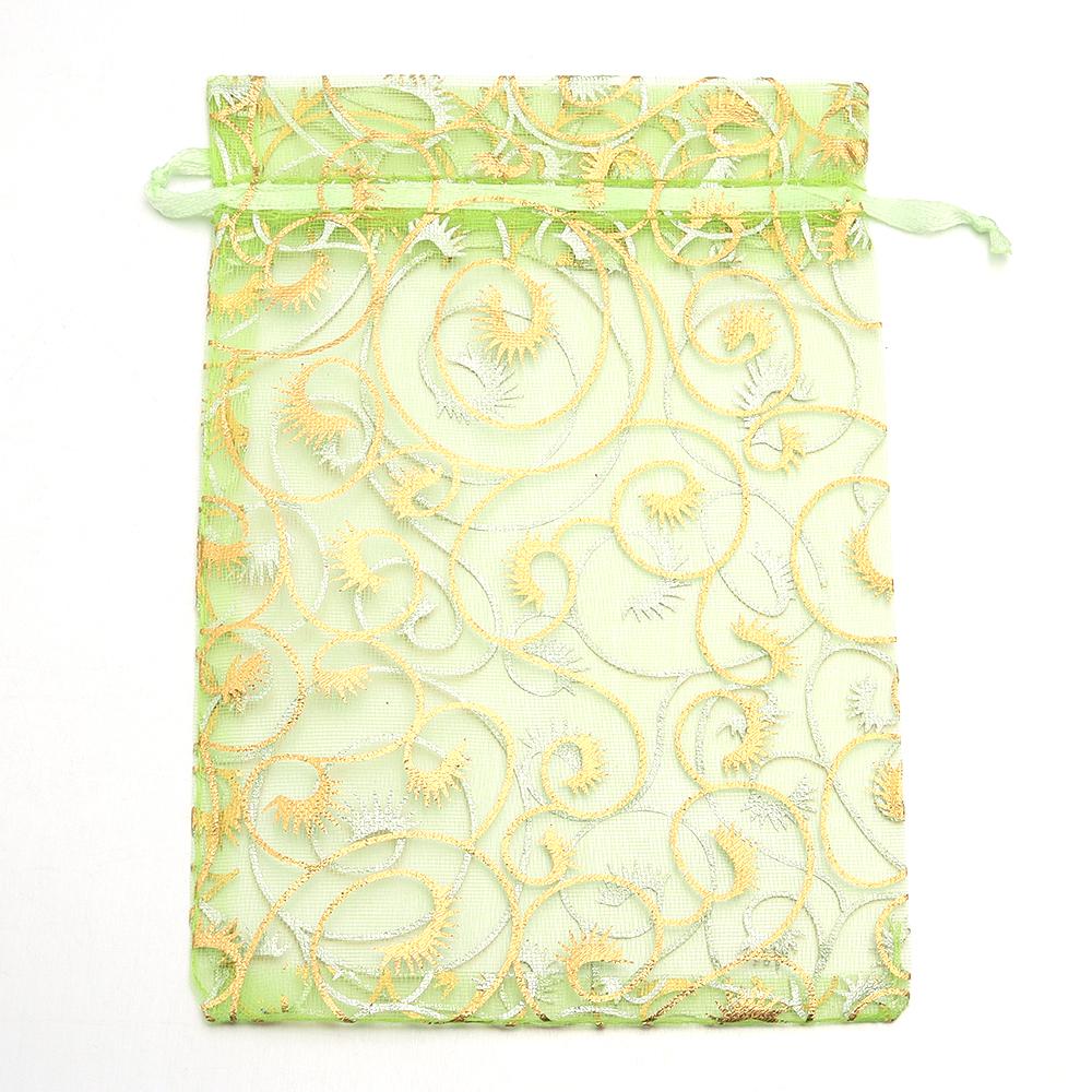 10pcs/lot Organza Gifts Bags Colorful Candy Beads Drawstring Storage Pouches For DIY Christmas Party Gift Jewelry Packaging Bags