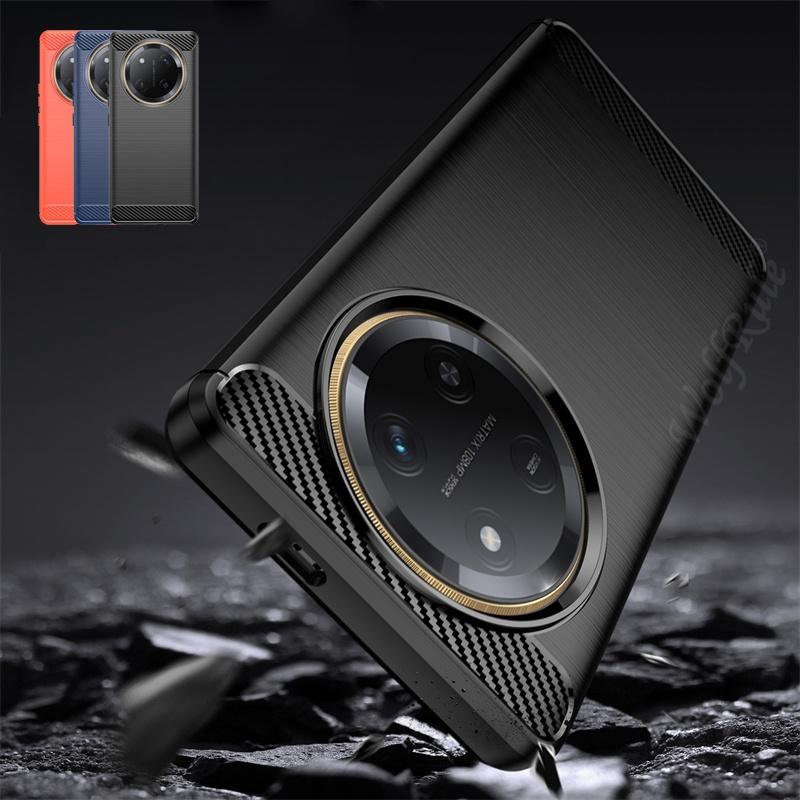 For Huawei Honor X9C Case Cover For Honor X9C Capas New Phone Back Shockproof Bumper Soft TPU Carbon Fiber Cover Honor X9C X9 C