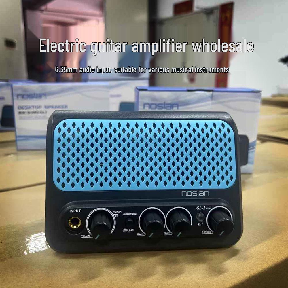 Портативный мини-динамик для электрогитары Bluetooth с перезаряжаемой батареей и поддержкой наушников