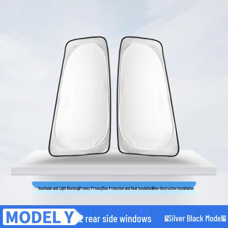Lightproof Side Window Sunshade & Privacy Curtain for Tesla Model 3/Y - Heat Insulation & Sun Protection