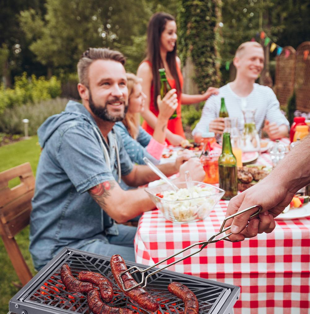 Мини-гриль, складная дровяная печь для барбекю, портативная, из чистого титана, толстая, антикоррозийная и ветрозащитная