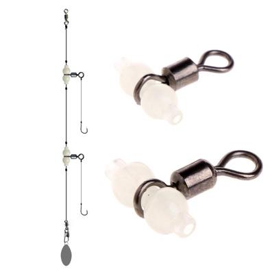 Высокое качество 10 шт. 3-ходовой светящийся соединитель для рыболовных вертлюгов, разъем для крючка для морских снастей