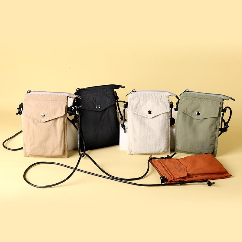 Японская литература и искусство Маленькая свежая сумка для мобильного телефона Мини-маленькая тканевая сумка Легкая повседневная вертикальная сумка через плечо для женщин