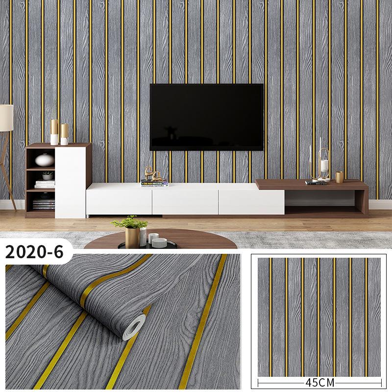 3D ПВХ Обои под Дерево с Решеткой для Спальни, Гостиной или Кабинета