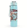 1PC Retro Tiger Head Wild Animal Round Print 750ml Portable Sports Water Bottle Leakproof Gym Outdoor Travel Drink Cup