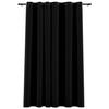 VidaXL Rideau occultant Aspect de lin avec œillets Noir 290x245 cm