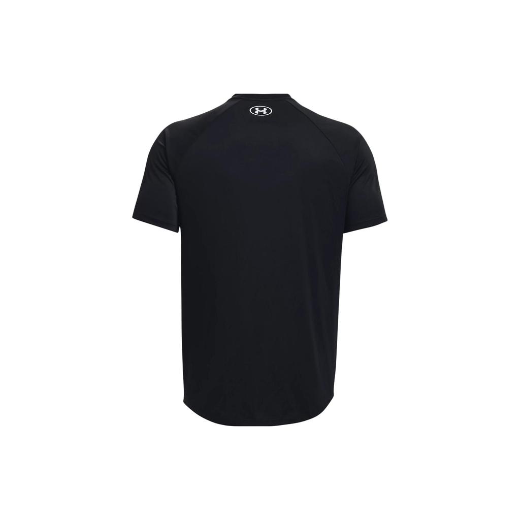 Under Armour Letter Logo Print Quick-Dry Crew Neck Short Sleeve T-Shirt Men Tops Black 1377142-001