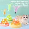 Cat Toys Carousel Ball Teasing Cat Stick Self-entertainment Fall-resistant Scratch Removable Boredom Relief Pet Supplies