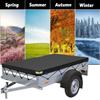 Black UV For Trailer Thick PVC Fabric Trailer Cover Utility Trailer Cover