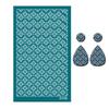 Polymer Clay Silk Screen Stencils Reusable Silkscreen Print Kit for Printing Clay Stamps Jewelry Earrings Decoration Template