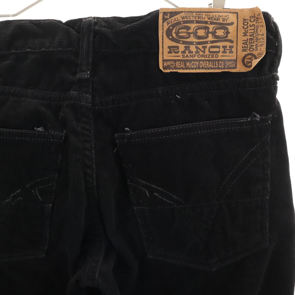 Брюки вельветовые REAL McCOY 600R-415Z W31 черные Мужские Б/У