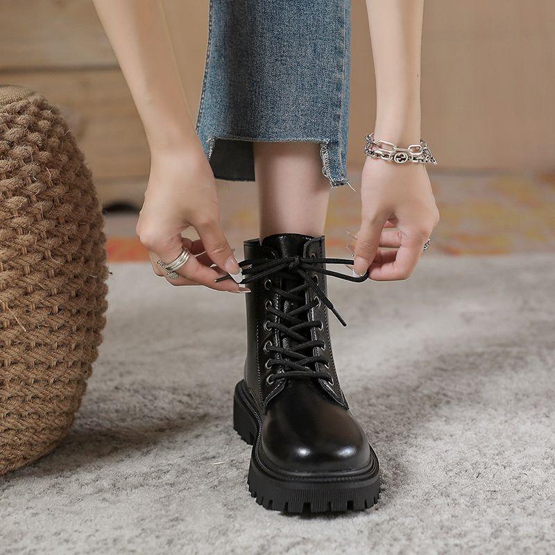 Ботинки Martin в британском стиле, новые универсальные короткие мотоциклетные ботинки на толстой подошве, одинарные детские ботинки