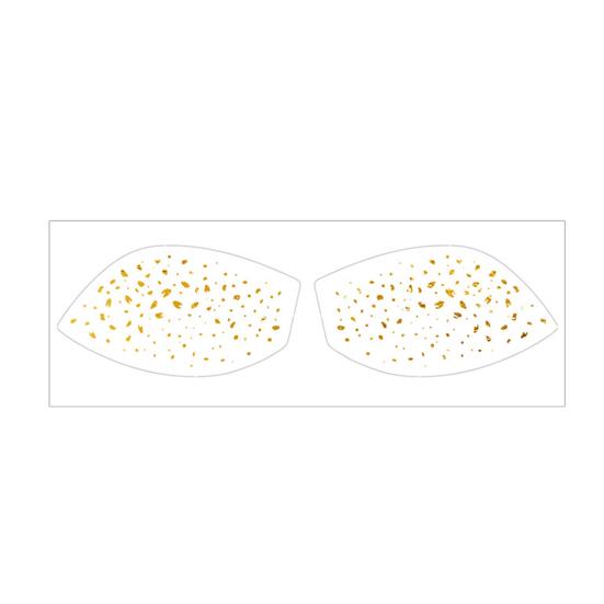 Металлические наклейки-татуировки на глаза, Водонепроницаемые временные наклейки-веснушки, Сверкающий фольгированный макияж глаз для фестивальной вечеринки, Блестящий арт на лице