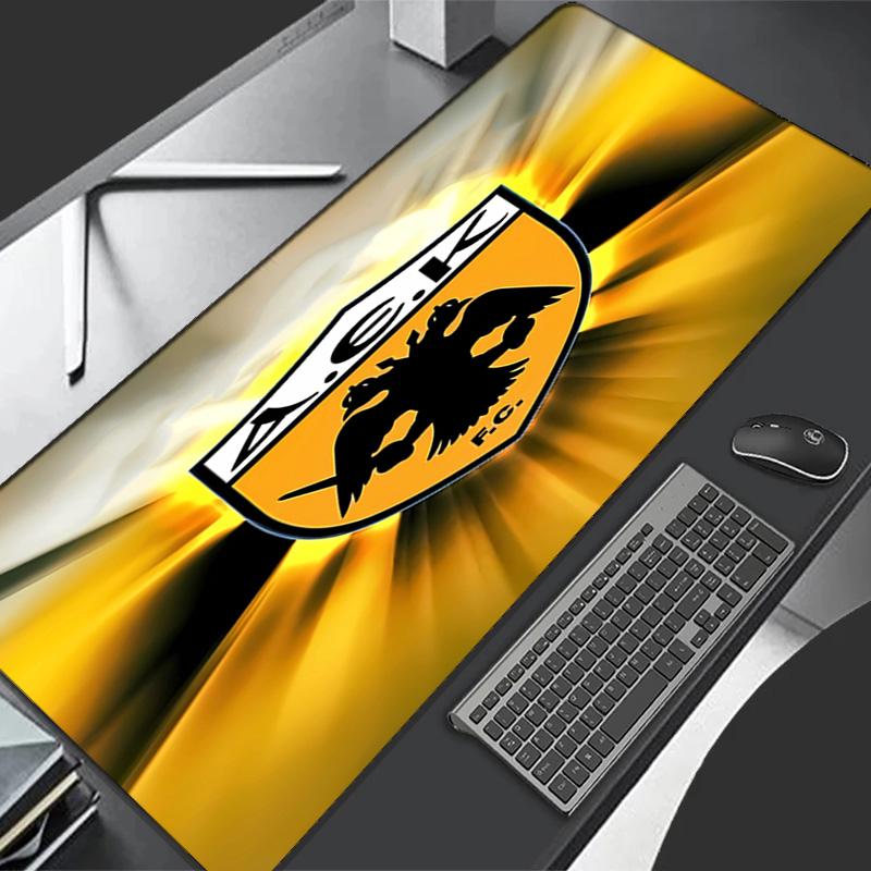 AEK FC LOGO Theme Premium Non-slip Mouse Pad with Stitched Edges,Durable Rubber Material,for Desktop & Gaming Great Gifts