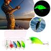 5Pcs 5.5CM/7G Minnow Fishing Lure with Tongue Hooks Glow-in-the-dark Plastic Artificial Bait Freshwater Saltwater Trout Bass Fishing Accessories