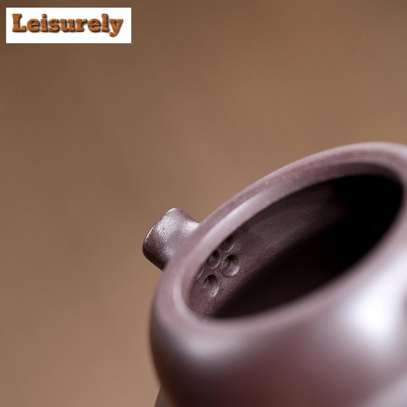 150 мл старинный исинский фиолетовый глиняный чайник ручной работы тыквенный горшок сырой руды фиолетовый глиняный чайник с фильтром чайный сервиз Zisha аксессуары для кафе