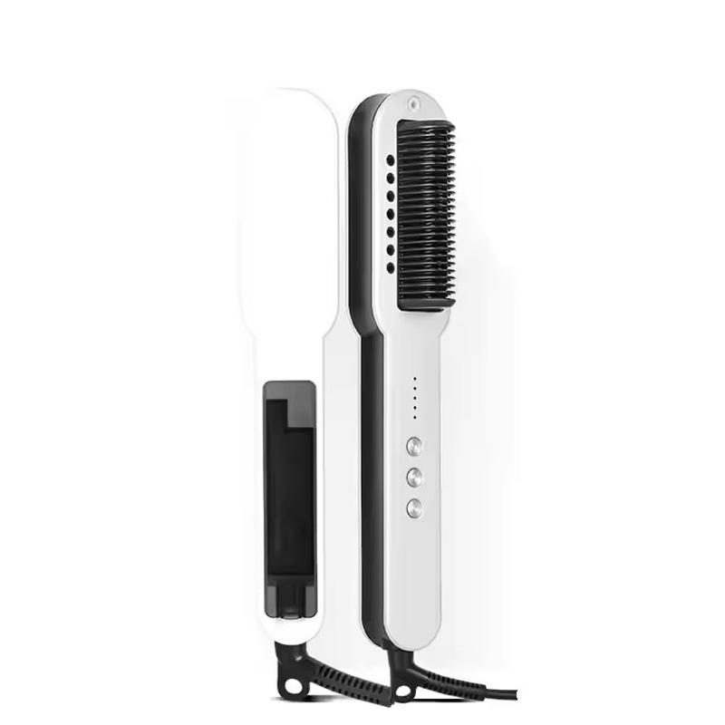 Beauty Salon Hair Straightener Comb Brush Fast Heating Spa Anti-Scald Hair Steamer Nano Spray Straightening Flat Curling Irons
