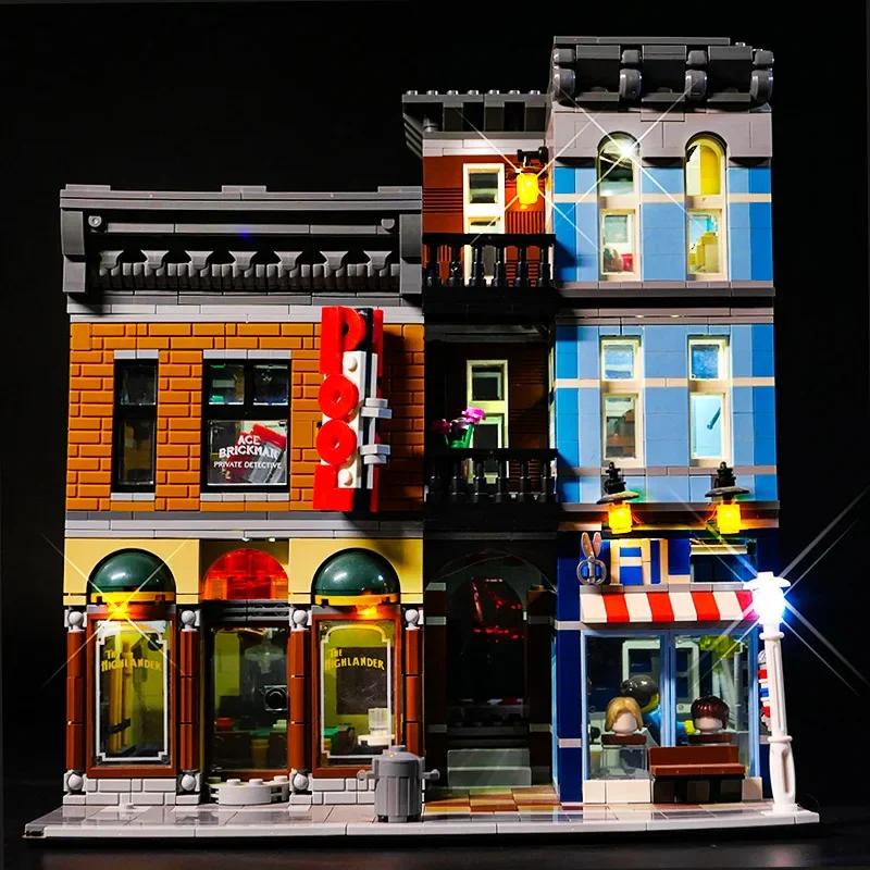 2262PCS Detective's Office City Street View Modular Model Building Blocks Bricks Compatible 10246 Kids Toys Gifts