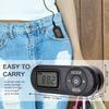 Pocket FM Radio FM 64-108Mhz Portable Sports Radio Receiver With Lcd Display 3.5mm Earphones Neck Lanyard
