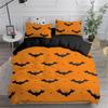 Halloween Flying Vampire Bedding Set Bats Duvet Cover Witchcraft Magic Polyester Comforter Cover Single Double King Bedclothes