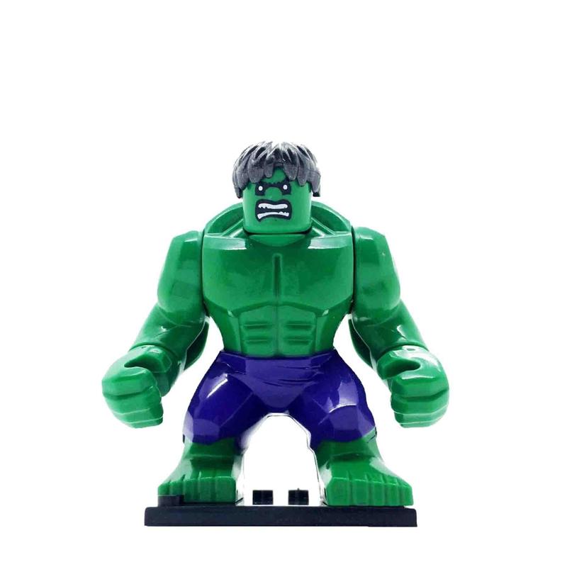 Набор мини-конструктора Marvel Фигурка супергероя-животного Танос Халк Каменный человек Собирается Набор строительных блоков Игрушка Подарок на день рождения для детей