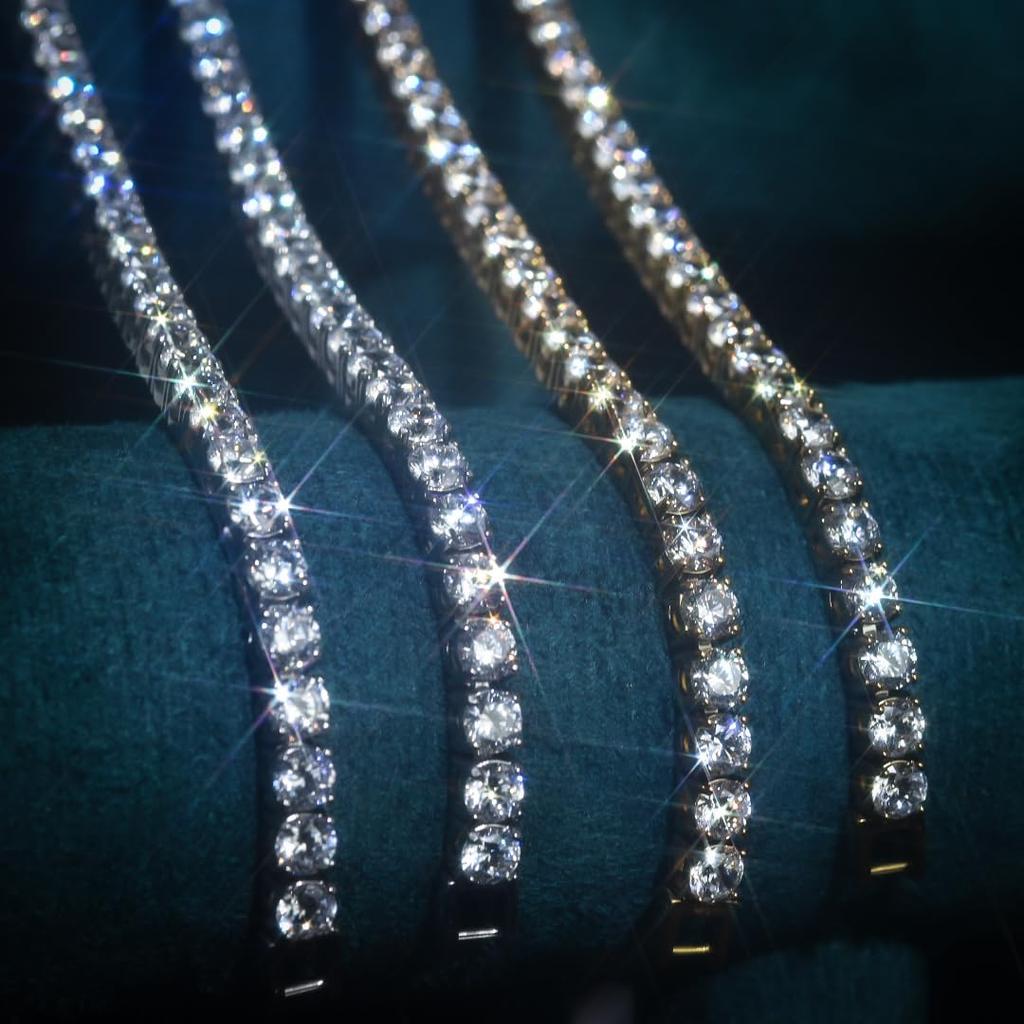 Lucliss 5mm Zirconia Tennis Bracelet, Silver, 20cm