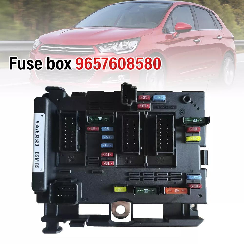 As Picture Shown BSM 9657608580 Automotive Fuse Box ABS Plastic Material Brand New Condition High Reliability Performance