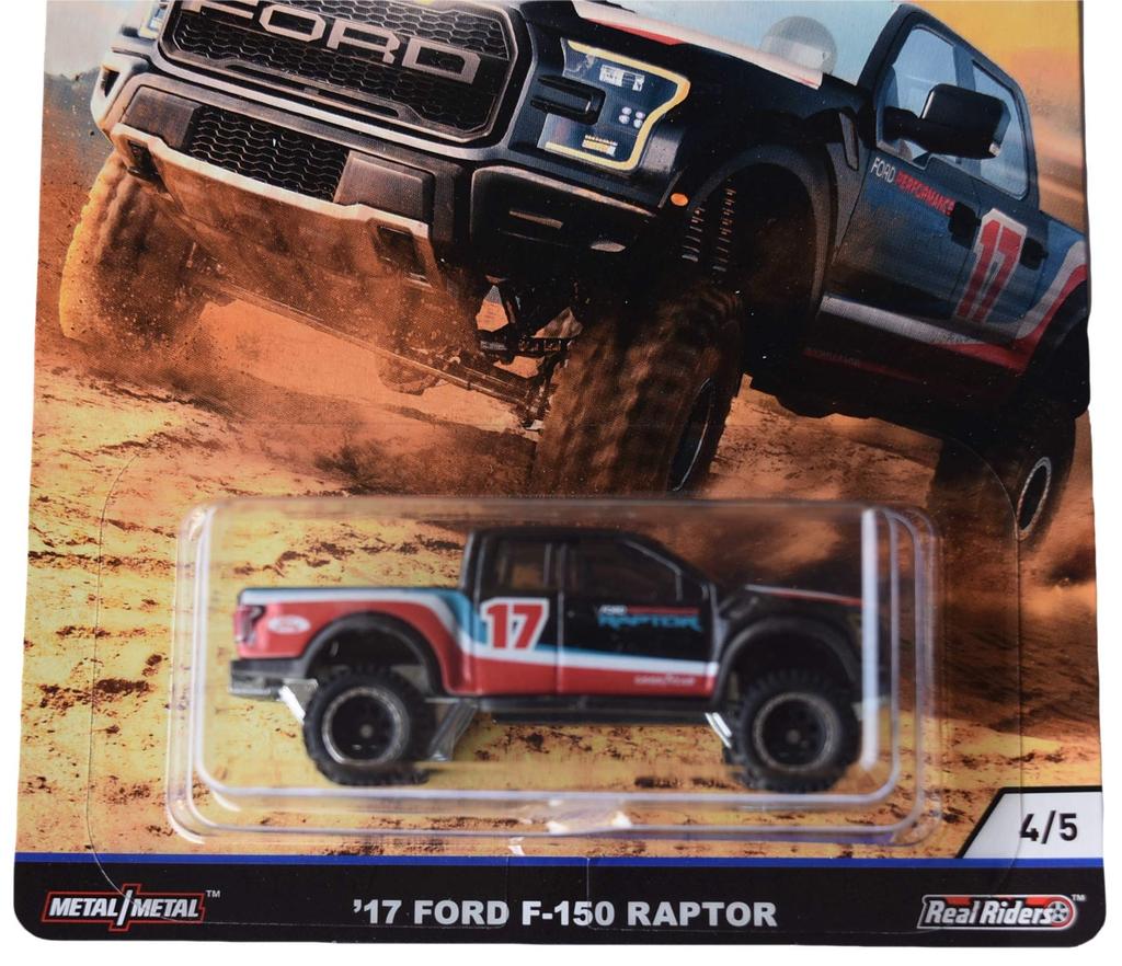 Hot Wheels Автокультура Ралли по пустыне Ford F 150 Raptor Черный '17 4/5