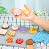 Children's Wooden Simulated Biscuits Dessert Combination, Simulated Kitchen Cooking Play House Baking Interactive Educational Toys