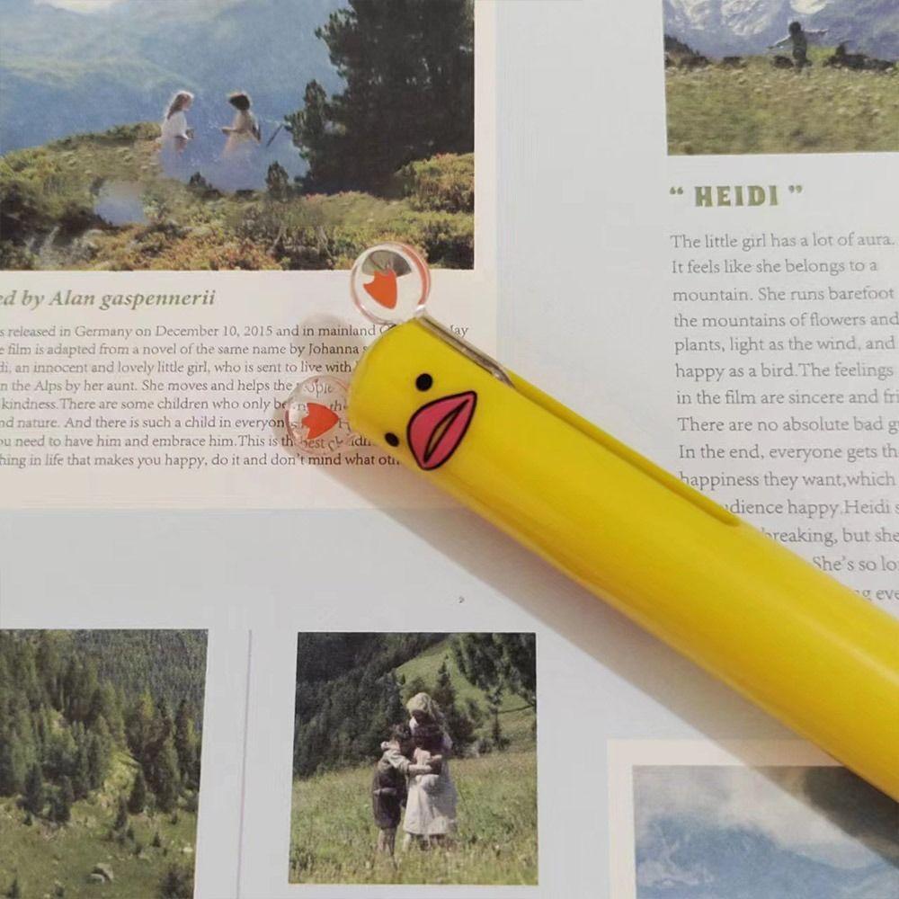 Black/Red Ink Animal Ear Pen 0.7mm Tip Gel Pen High Quality Signature Pen  Student