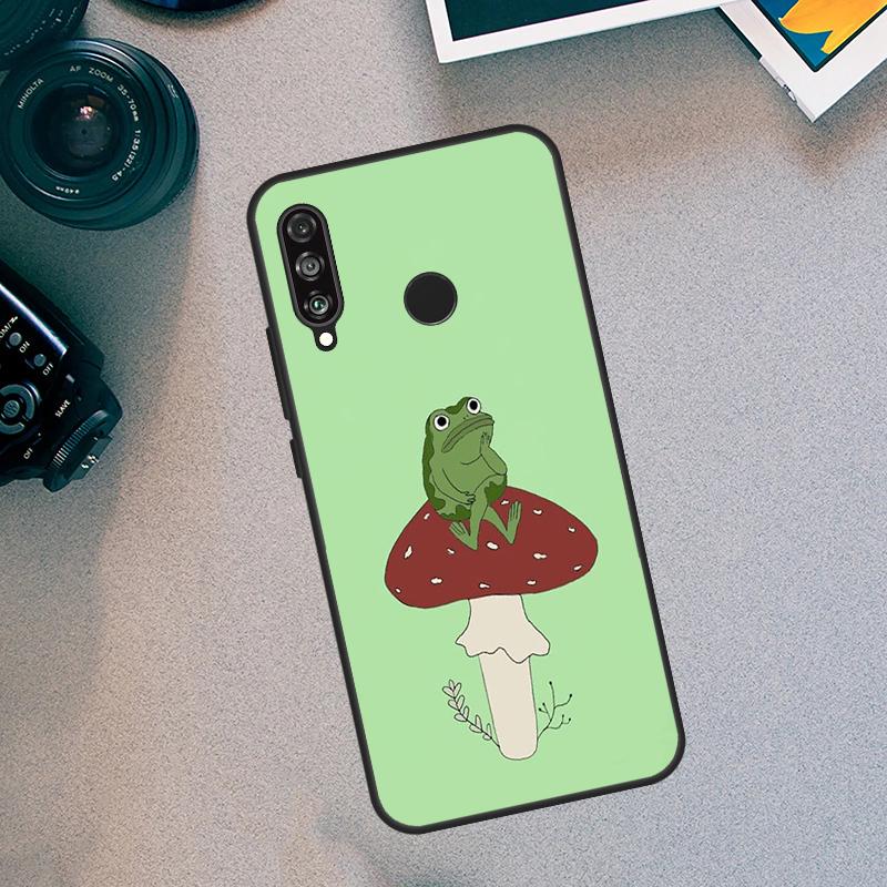 Мятно-зеленый Лягушка Гриб Для Huawei Nova 5T 9 10 SE 3i 7i 8i 11i 12i Y60 Y61 Y70 Y72 Y73 Y90 Y91 P30 P40 Lite Чехол